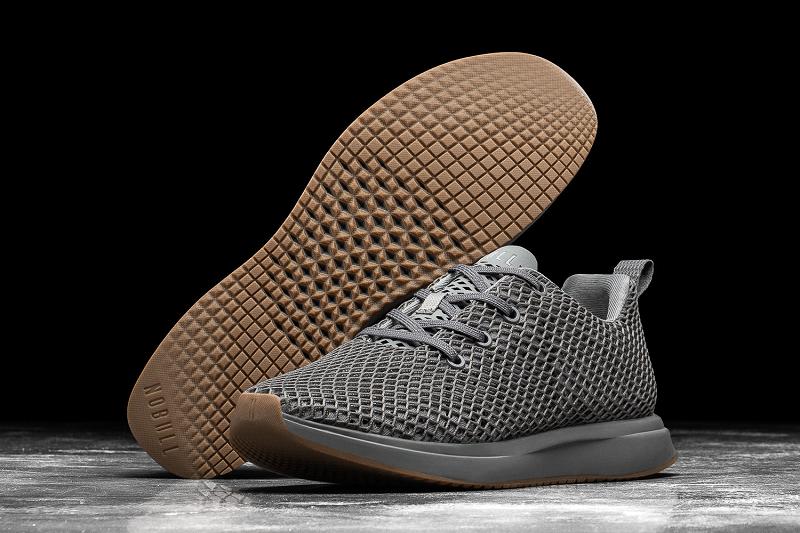 Nobull Concrete Mesh Runner Men's Running Shoes Grey | USA T1059C